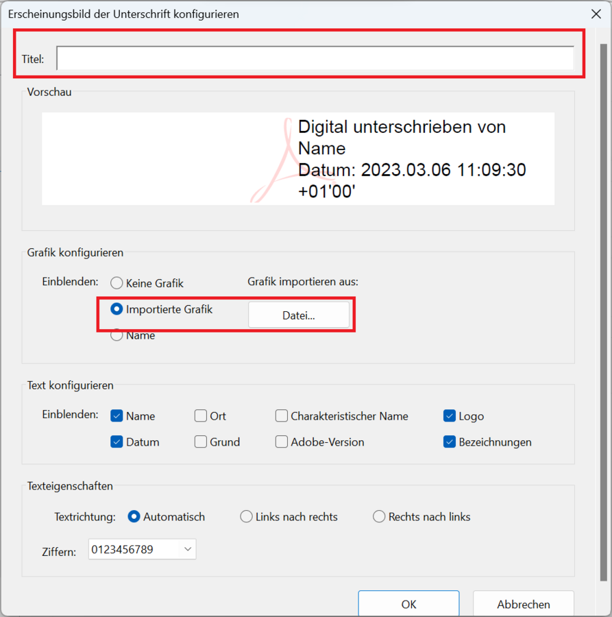 zur Vergrößerungsansicht des Bildes: Adobe Acrobat Einstellungen